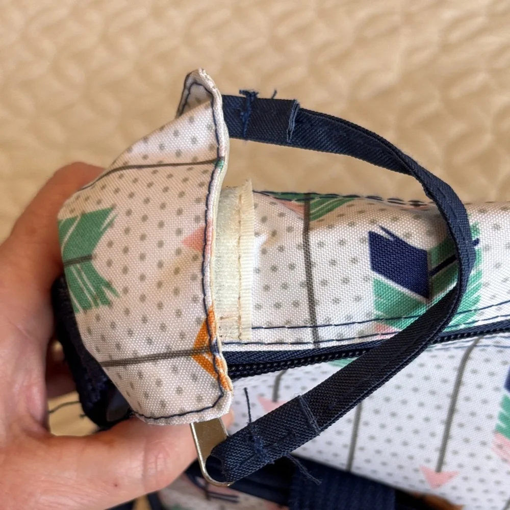 Colorful Arrow Print Kids Bag Set with Bottle Holder NWOT Med Size